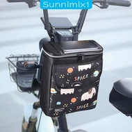 [Sunnimix1] Bikes Front Bag Bikes Front Bag Zipper Closure Riding Travel Tricycles Water Resistant Front Bike Handlebar Bag