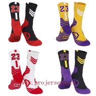 2024 New Basketball Socks Men Professional Sport Towel Long Ball Background V3AG