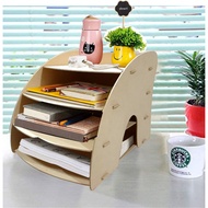 4-Tier Document Rack A4 Paper Holder Letter File Organizer 920