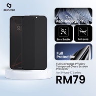 [NEW] JINCASE Tempered Glass Screen Protector for for iPhone 17 | Full Coverage Privacy | Curved Edg