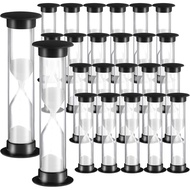 Geelin 24 Pcs 30s Sand Timer Kids for Classroom Acrylic Covered Hourglass Clock Toothbrush Sand Time