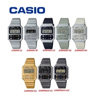 Casio A100WE / A100WEG / A100WEGG / A100WEL / A100WEF Vintage Series Unisex Watch Fashion Sport Digi