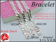 Silver Bangle 925 (Lebar0.7cm) (Dewasa Rantai Tangan)