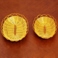 Plastic basket Breakfast bread basket Dim sum basket KTV fruit steamed bread basket Vegetable basket