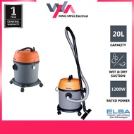 ELBA 20L 2-IN-1 WET & DRY VACUUM CLEANER 1200W [EV-6720] - HEPA Filter, Suction Power: 180W (20L / 1