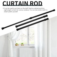 1pcs Tension Curtain Rod Short Shower Rods Clothes Drying Rack No Drilling Expandable Spring Loaded 