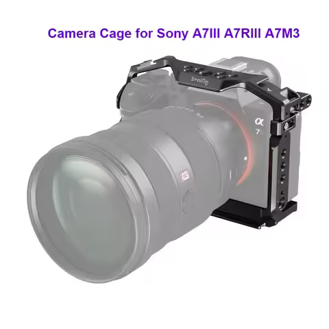 SmallRig Full Camera Cage for Sony A7III A7RIII A7M3 - Aluminum Alloy Protective Rig Cold Shoe Mount