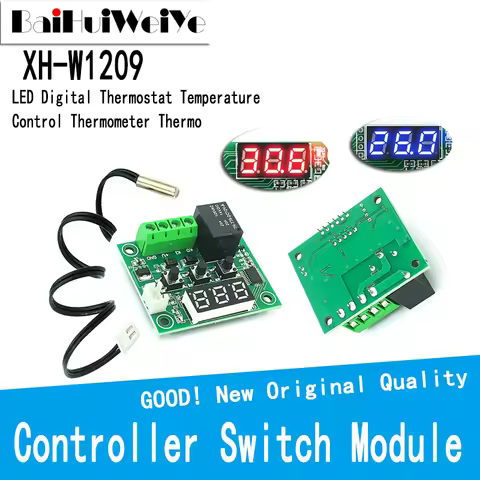 W1209 DC 5V 12V Heat Cool Temp Thermostat Temperature Control Switch Temperature Controller Thermome