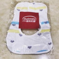 maternea 媽咪莉娜六層紗圍兜兜 嬰兒寶寶雙面純棉紗布鈕釦式口水巾可愛造型圍兜兜100%棉質