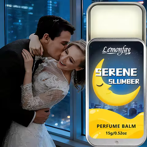 Lemonfay Serene slumber Perfume Balm - 15g Calming sleep Solid Fragrance Balm Portable Travel Pocket