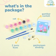 CHILDREN'S PAINTING CANVAS 20x20 CM MOVIE CHARACTER CANVAS PAINTING BY NUMBER