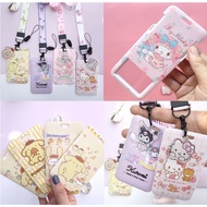 My Melody, Hello Kitty, Kuromi, Pompompurin Card Holder with Lanyard, Ezlink Bus Card, Bank Card, Staff ID Card Holder
