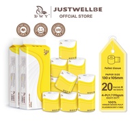 【20Roll】DWY Toilet Paper 4 Ply Tissue Roll 170Gsm Thickened High Quality Flushable Tissue
