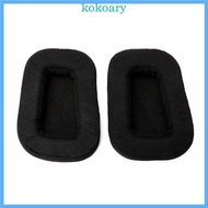 KOK 2 PCS Ear Pads Pillow Cover Black 1Pair Memory Foam Replacement for G933 G633 Pillow Comfortable to Wear