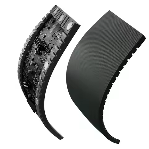 Free shipping P1.86 P1.875 P1.5 P1.25 Curved soft flexible led display module for custom shape pilla