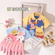 2025 Sisters Style Fashionable Brothers Sisters Clothing Boys Short-Sleeved POLO Shirt Girls Lapel P