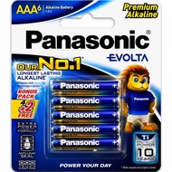 Panasonic Evolta Premium Alkaline Battery LR03EG/6B2F AAA (6PCS)