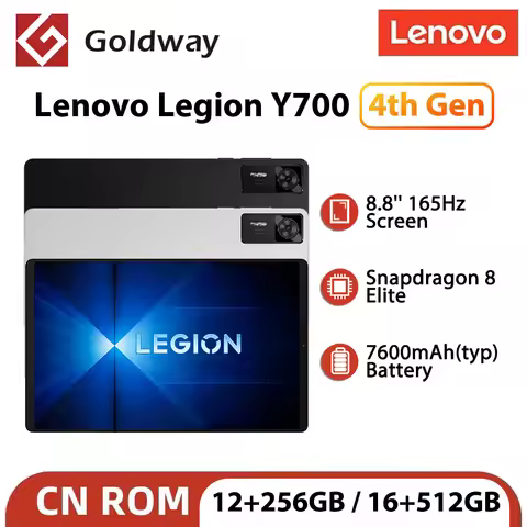 Lenovo Legion Y700 4th Gen TB322FC 256GB 512GB ROM Snapdragon 8 Elite 8.8" 165Hz Display 7600mAh 68W