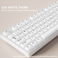 White Jelly Keycaps 132 Keys PBT+PC Material CSA Profile TWO-COLOR Personalized Wooting For CHERRY M