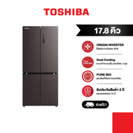 Toshiba ตู้เย็นหลายประตู : ความจุ 17.8 คิว รุ่น GR-RF610WE-PMT(37)