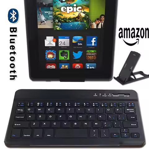 Wireless Keyboard Bluetooth Keyboard for Fire 7/HD 8/Kindle Fire 7"/Kindle Fire HD 7"/Kindle Fire HD