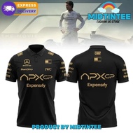2025 Newest F1 Racing Suit + APX GP Team F1 Jersey + Summer Men&Women Short Sleeve T-Shirt