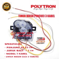 TIMER WASH MESIN CUCI POLYTRON 2 TABUNG 3 KABEL / TIMER MESIN CUCI POLYTRON