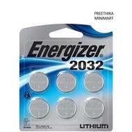 Energizer 2032 Batteries Lithium Cr2032 Watch Battery 6 Count