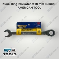 AMERICAN TOOL 8958931 Wrench 19mm Ratchet Wrench 19mm Ratcheting Combination Wrench