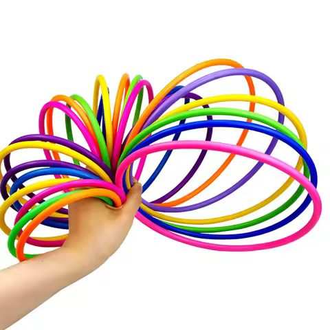 10pcs plastic throwing ring target throwing set circle carnival game children's intellectual develop