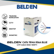 Belden Cat6 UTP Cable 305M/ 1000FT - 7814A 006A BLUE