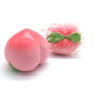10cm Jumbo Squishy Peach Pink Peach Squishies Slow Rising Scented Toy