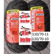 LOKAL NEW M6017 MAXXIS local Motor VESPA LX 110 70 11 120 70 10 FREE ORIGINAL VALVE Ring 10 110/70-1