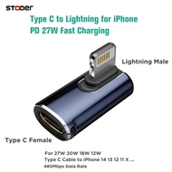 STODER Type C to Lightning Adapter USB C Phone Cables Converter iPhone Cord Adaptor Connector 3A Fas