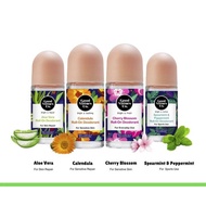 Good Virtues Co. [GVC] Roll-on Deodorant Range 55ml CHERRY BLOSSOM/CALENDULA/MINT/ALOE VERA