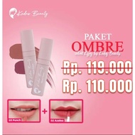 Lip Velvet kisses Ombre Azalea+Punch Kedas Beauty 100% BPOM