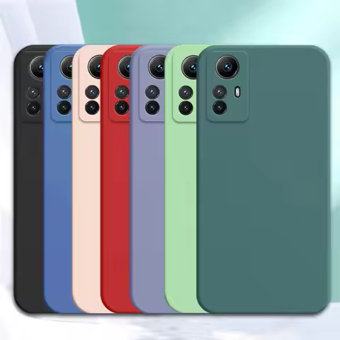 Luxury Liquid Silicone Phone Soft Case for Xiaomi Mi 12 12S 12X 12T Pro Mi12 Lite NE Mi12T Pro Mi 12