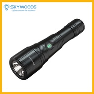 Skywoods D6S Pro Diving Light 3000 Lumens With Zoom Capability Super Bright Underwater Flashlight IP