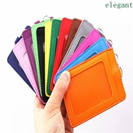 ELEGANT Card Case Double Side Two-sided PU Leather ID Sleeve