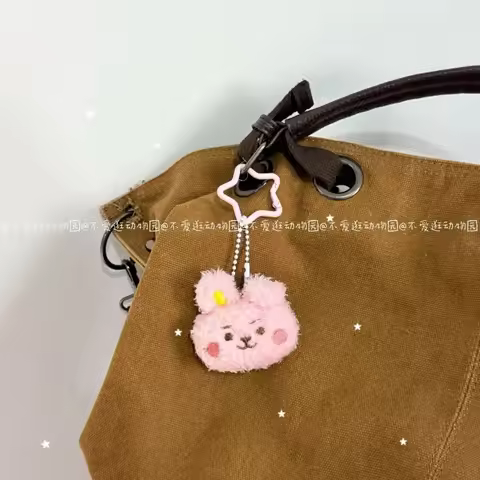 2026 New Arrival BT21 Plush Keychain Cute Cartoon Figurine Bag Pendant Kpop Idol Fan Gift Accessory
