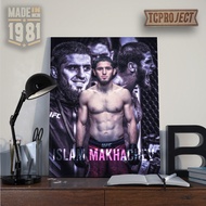 Islam Makhachev ufc Khabib Poster Wooden wall Decoration wall decor (40x30)
