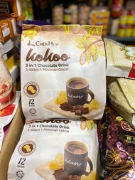 KOKOO CHEK HUP 3in1 Chocolate Drinkช็อกโกแล็ตน้ำตาลกรวดหวานน้อย มี12ซอง หมดอายุ29.06.2024