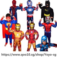 Christmas Boys Muscle Super Hero Captain America Costume SpiderMan Batman Hulk Avengers Costumes Cos