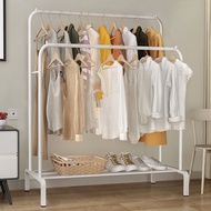 Ampaian Baju Besi Kukuh Penyidai 110cm Single/Double Pole Strong Steel Structure Laundry Rack Organizer Cloth Hanger