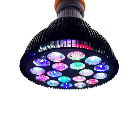 Full Spectrum RGBW Blue/UV LED Aquarium Light Bulb PAR38 54W LED Aquarium Supplement Bulb for Fish T