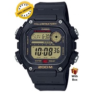 (Men) 100% ORIGINAL CASIO DIGITAL DW-291H-9AVDF 200-Meter Water Resistance,Black Resin Strap Digital