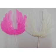 Feather Wings Pink/White