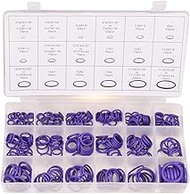 FAVOMOTO 270pcs 18 Size Car Air Conditioning O- Ring Assortment Set AC Rubber Seal Rings for Door Window Electric Appliance Bearing Pump Roller Auto Home Appliances Purple