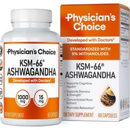 Physician's CHOICE KSM-66 Ashwagandha Root Powder Extract -
