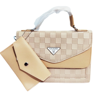 Tas Wanita Guess motif/ Sling Bag wanita Guess/ Top Handle bag wanita